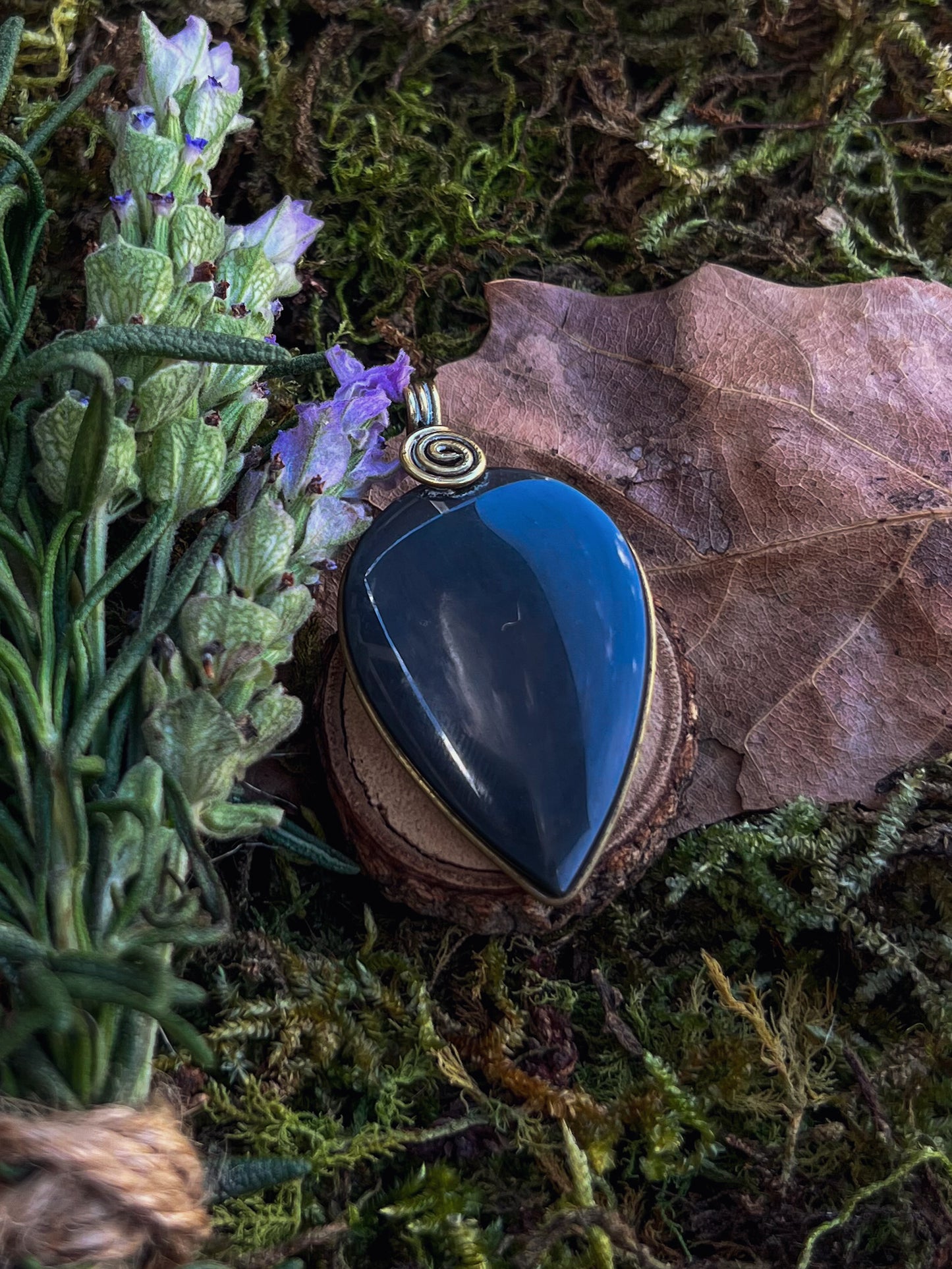 Obsidiana en dije