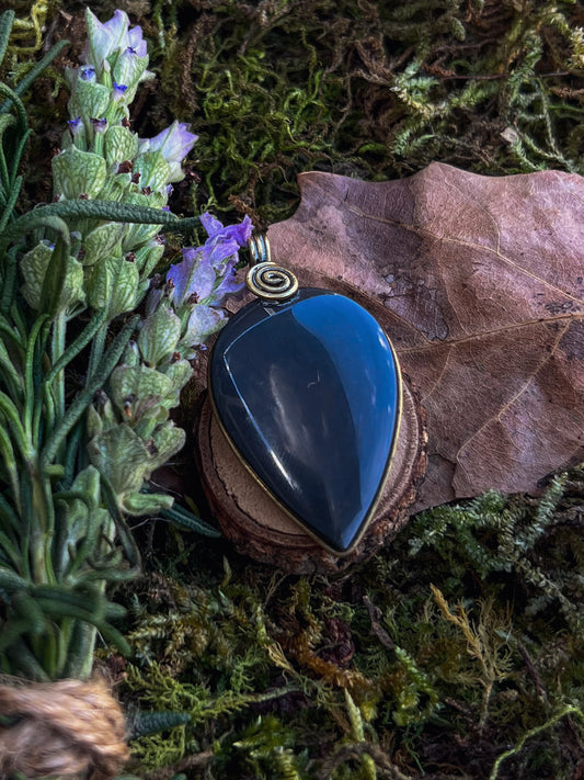 Obsidiana en dije