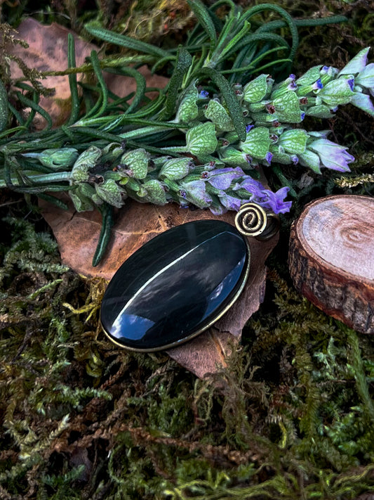 Obsidiana en dije